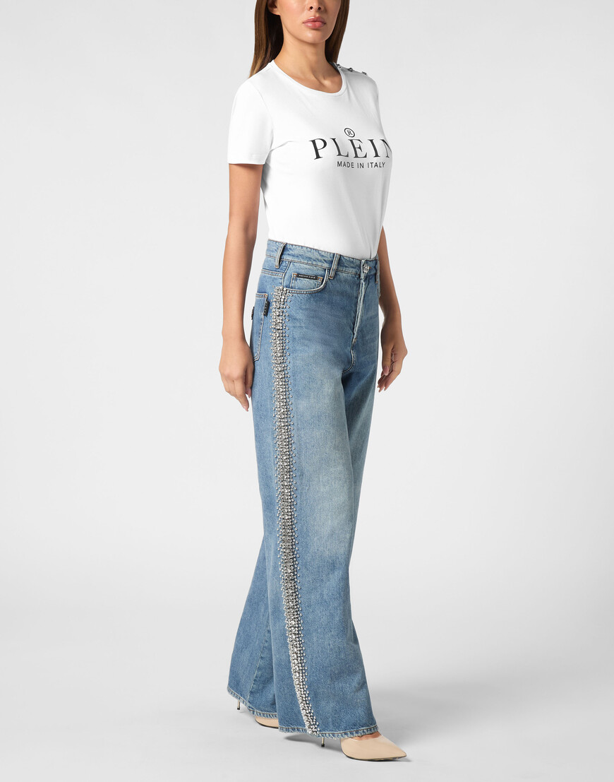 широкие джинсы  SAEC-WDT2767-PDE004N_13MI с промокодом