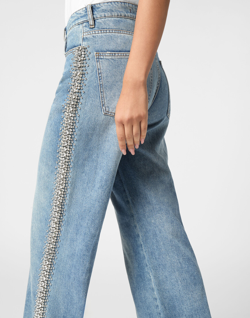 широкие джинсы  SAEC-WDT2767-PDE004N_13MI купить с доставкой