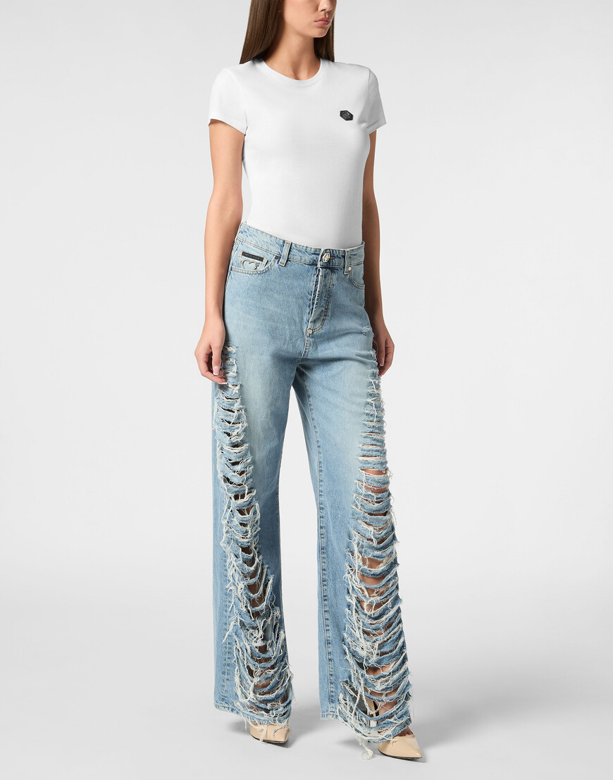 широкие джинсы  FADC-WDT2615-PDE004N_07CD с промокодом