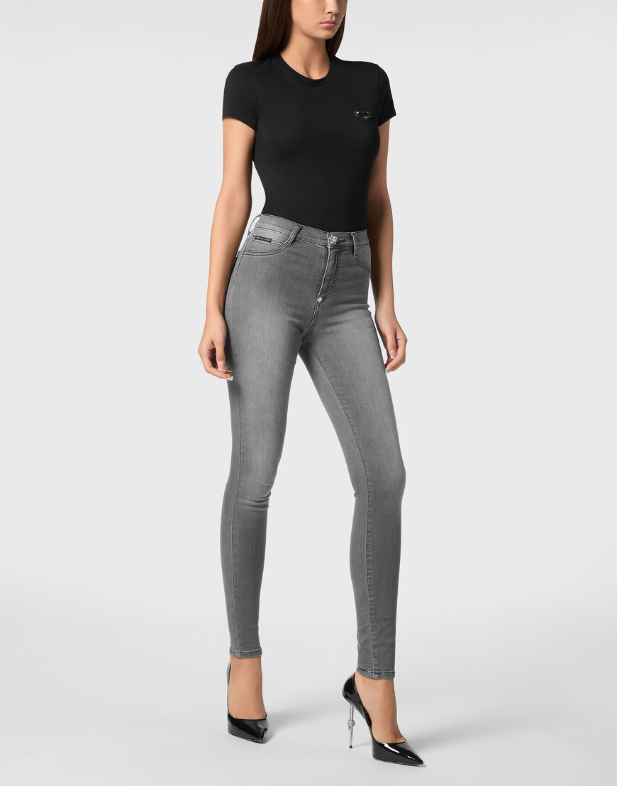 джинсы с высокой посадкой  AAAC-WDT1789-PDE004N_10LS с промокодом