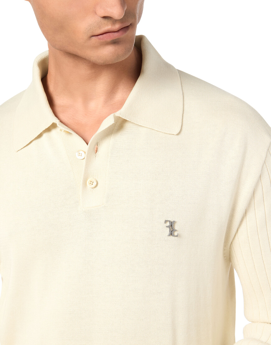 поло с длинным рукавом  BAEC-MKK0295-BKN001N_01OF с промокодом