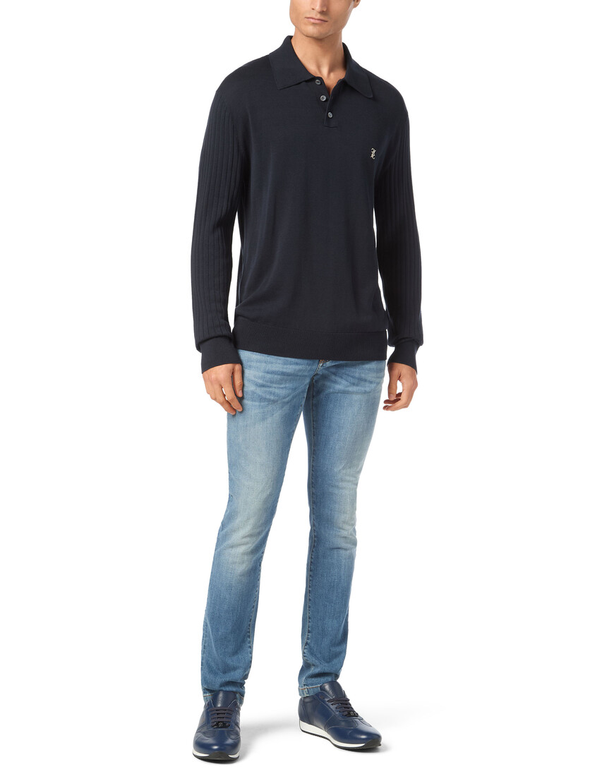 поло с длинным рукавом  BAEC-MKK0295-BKN001N_14 в интернет магазине