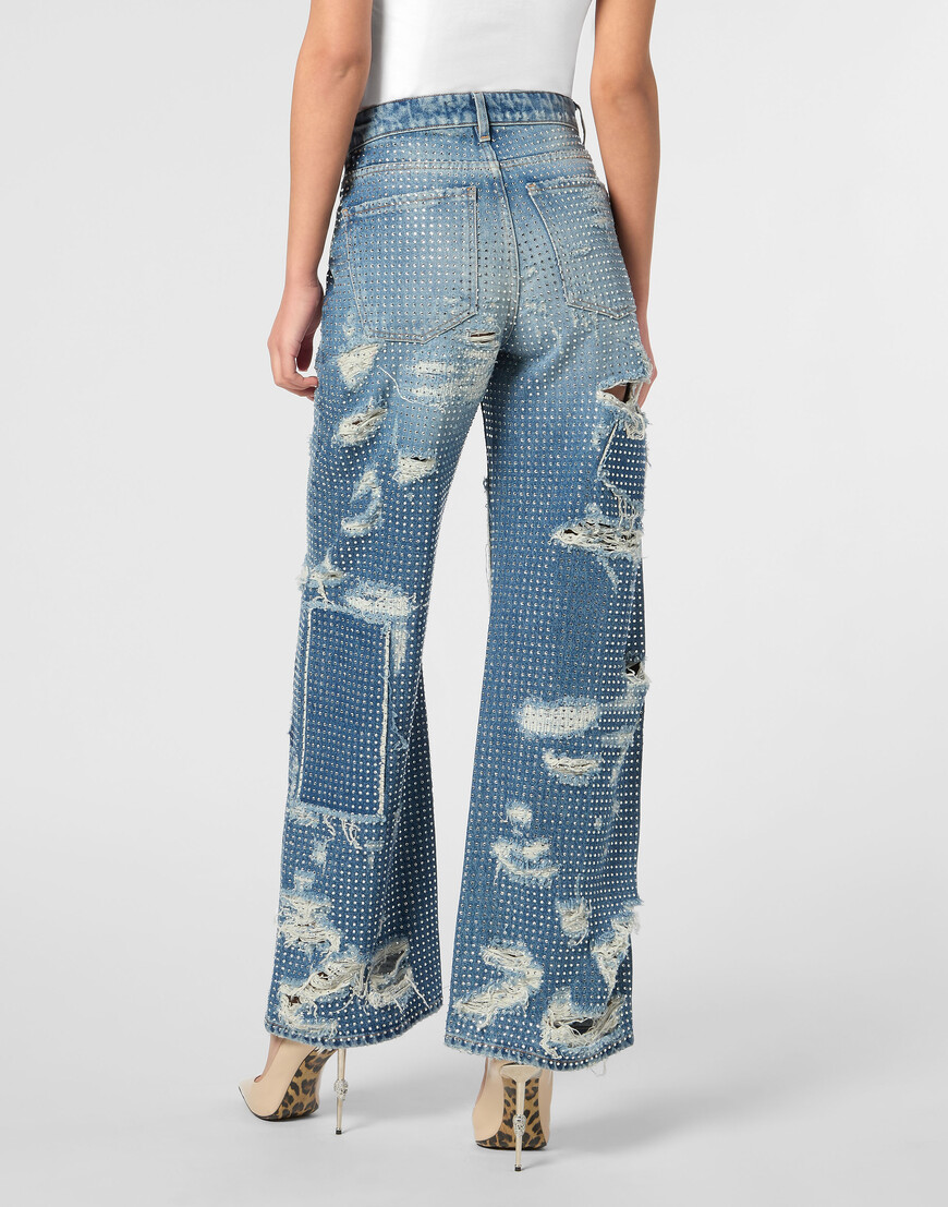 широкие джинсы  SAEC-WDT2726-PDE004N_43WA в интернет магазине