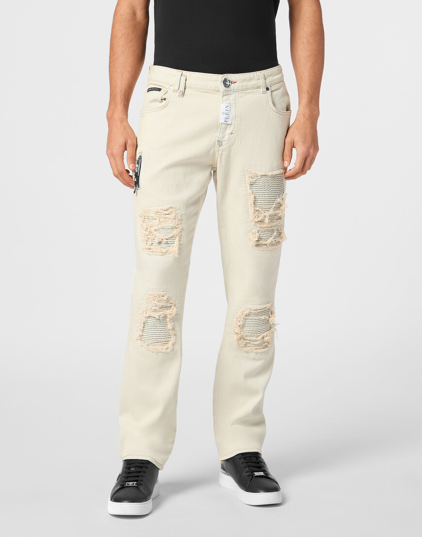 

Джинсы Прямые И Зауженные Philipp Plein, Серый