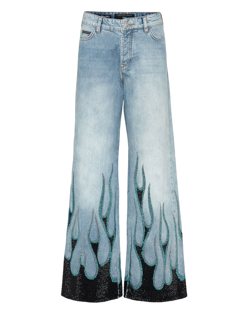 широкие джинсы  SAEC-WDT2753-PDE004N_13MI по акции