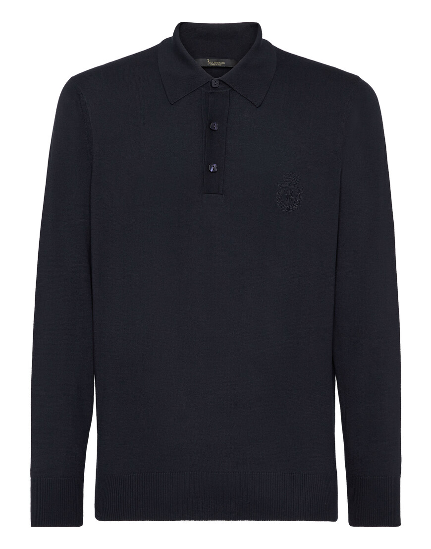 поло с длинным рукавом  IAAC-MKK0180-BKN001N_14 по акции