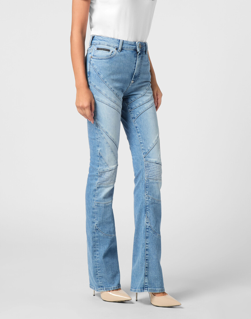 джинсы клеш  SAEC-WDT2723-PDE004N_07FR фотография