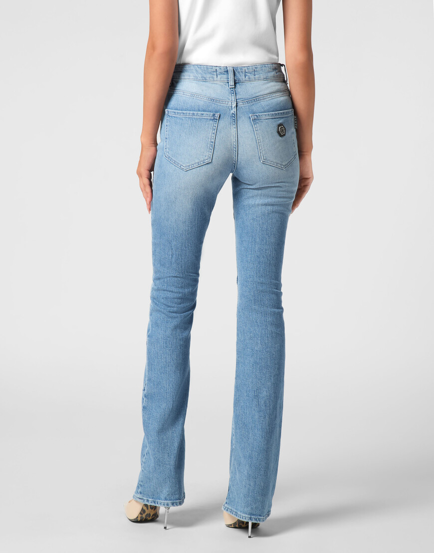 джинсы клеш  SAEC-WDT2723-PDE004N_07FR в интернет магазине