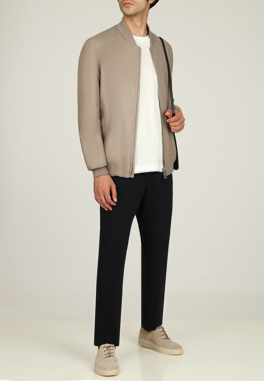 бомбер  от бренда mandelli вид слева