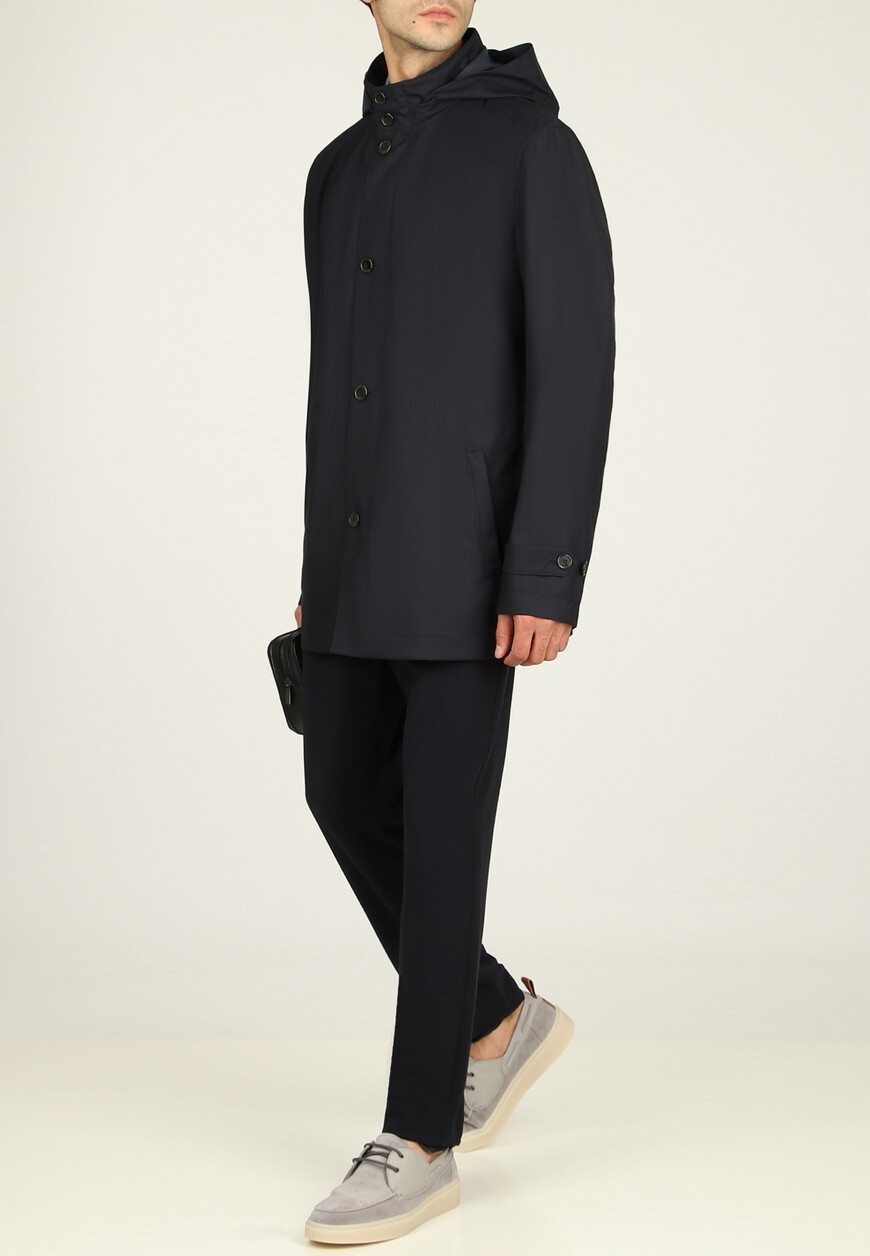 плащ  от бренда mandelli вид слева