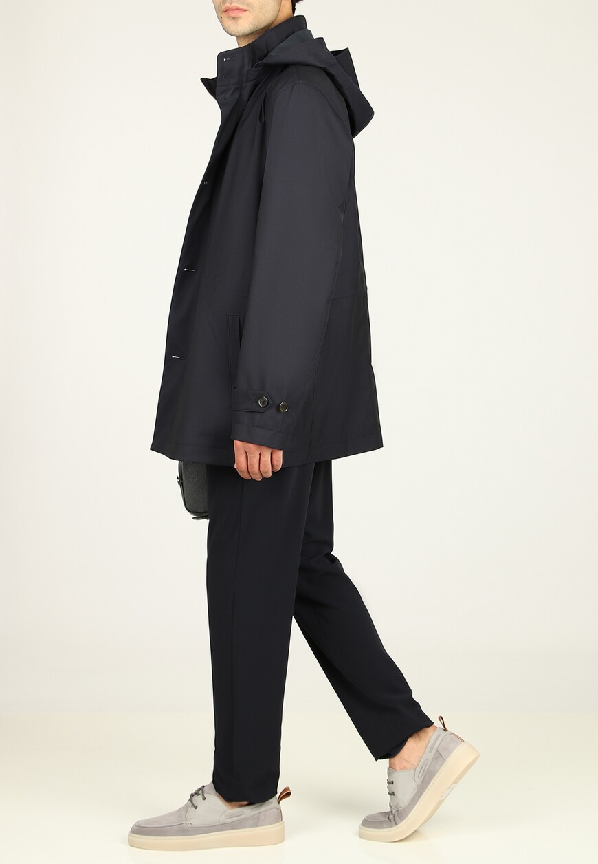 плащ  из италии вид сбоку