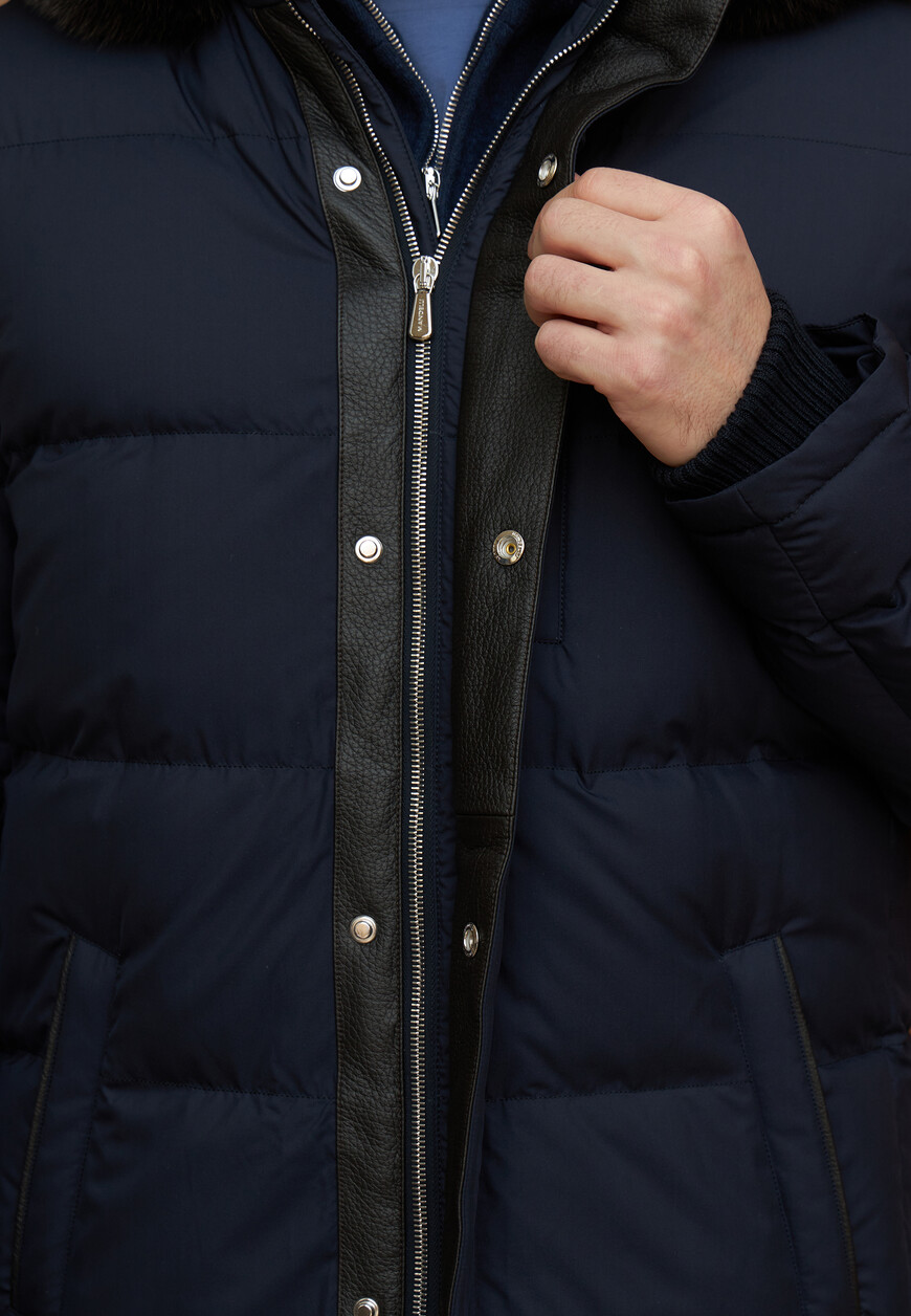 пуховик  из проверенных материалов спереди