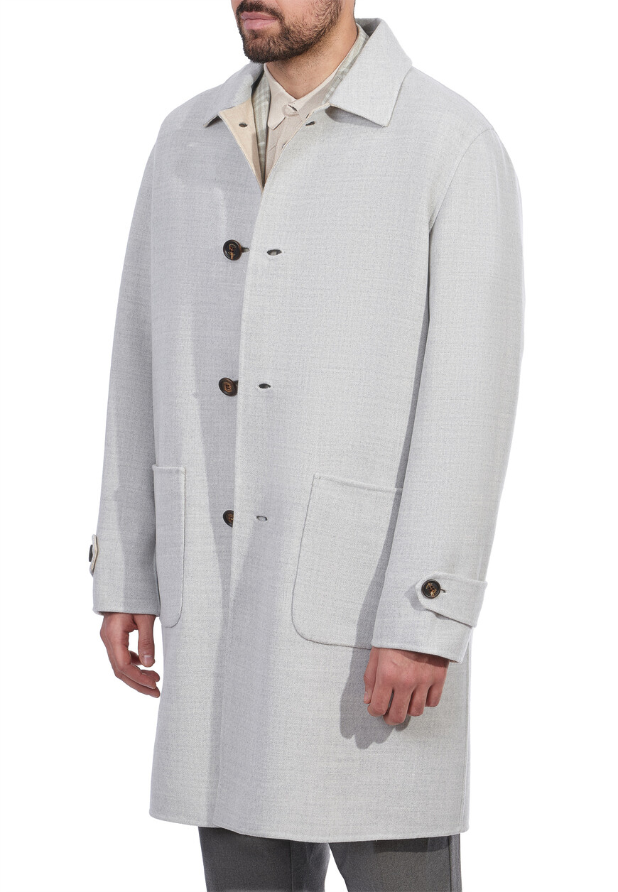 пальто  из проверенных материалов спереди