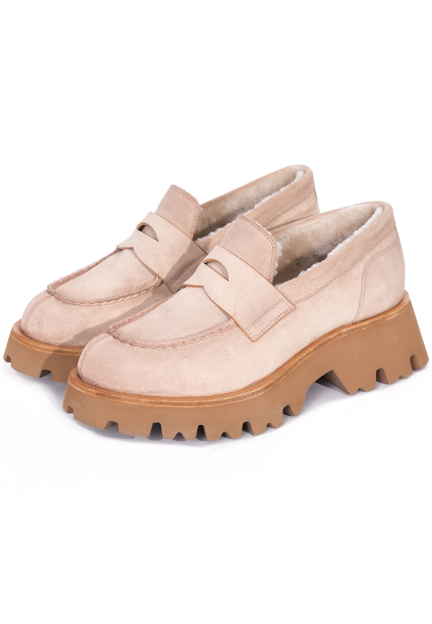 

Лоферы Santoni, Бежевый