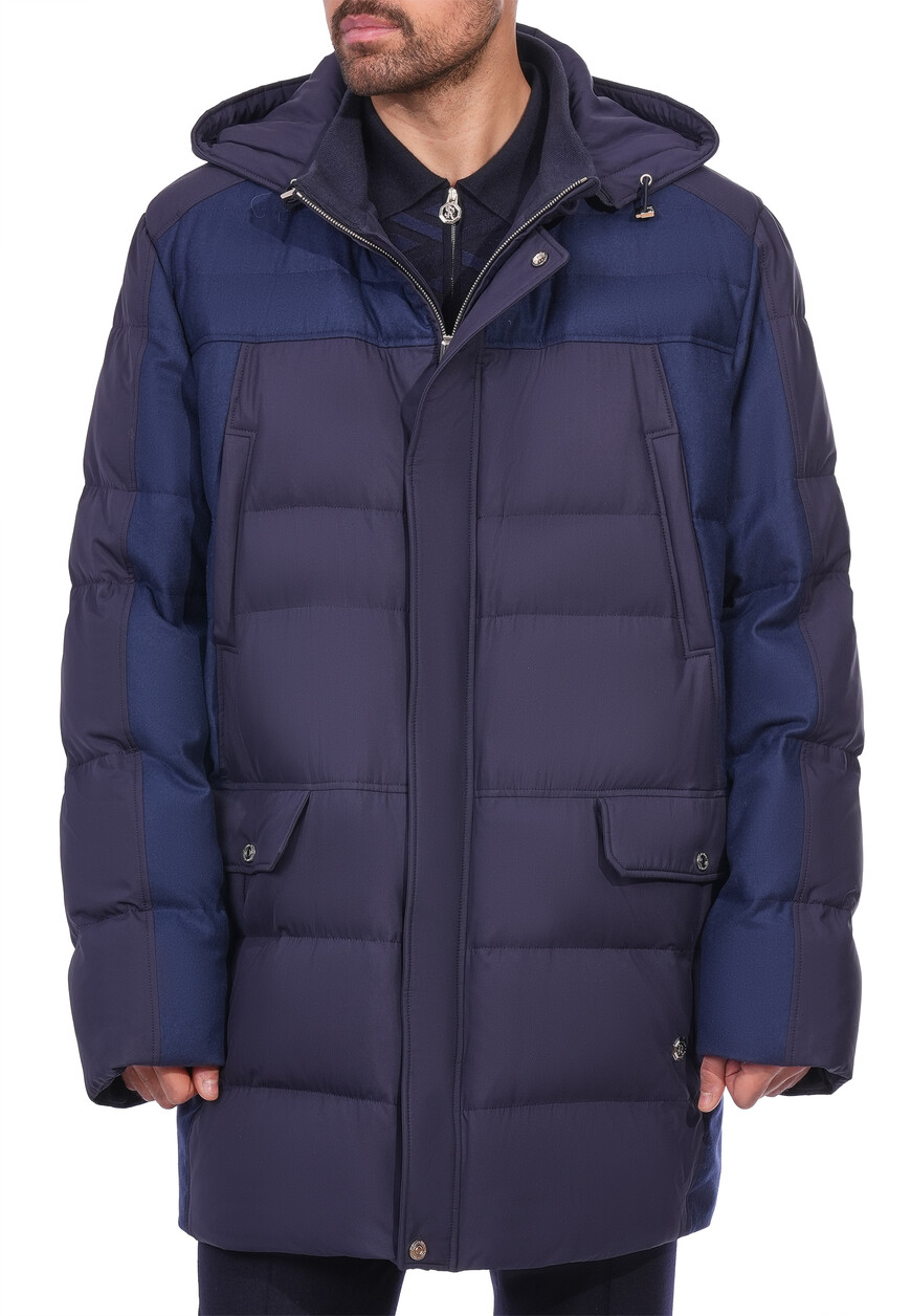 пуховик  из англии вид сбоку