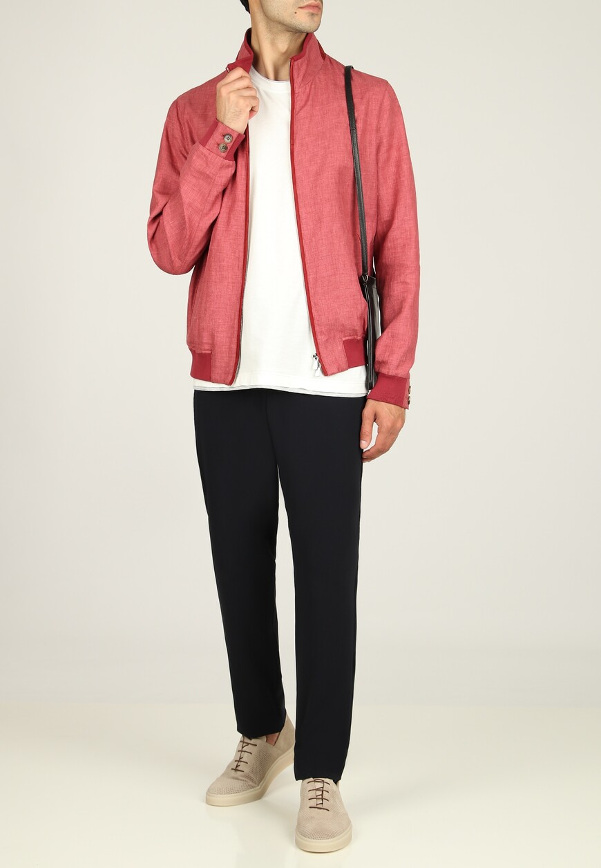 бомбер  от бренда mandelli вид слева