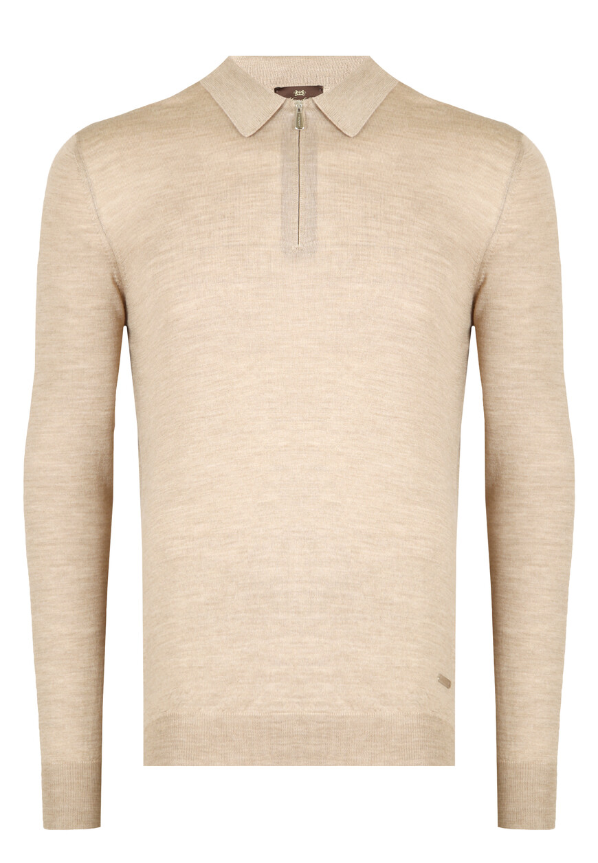 

Поло Длинный Рукав Mandelli, Бежевый