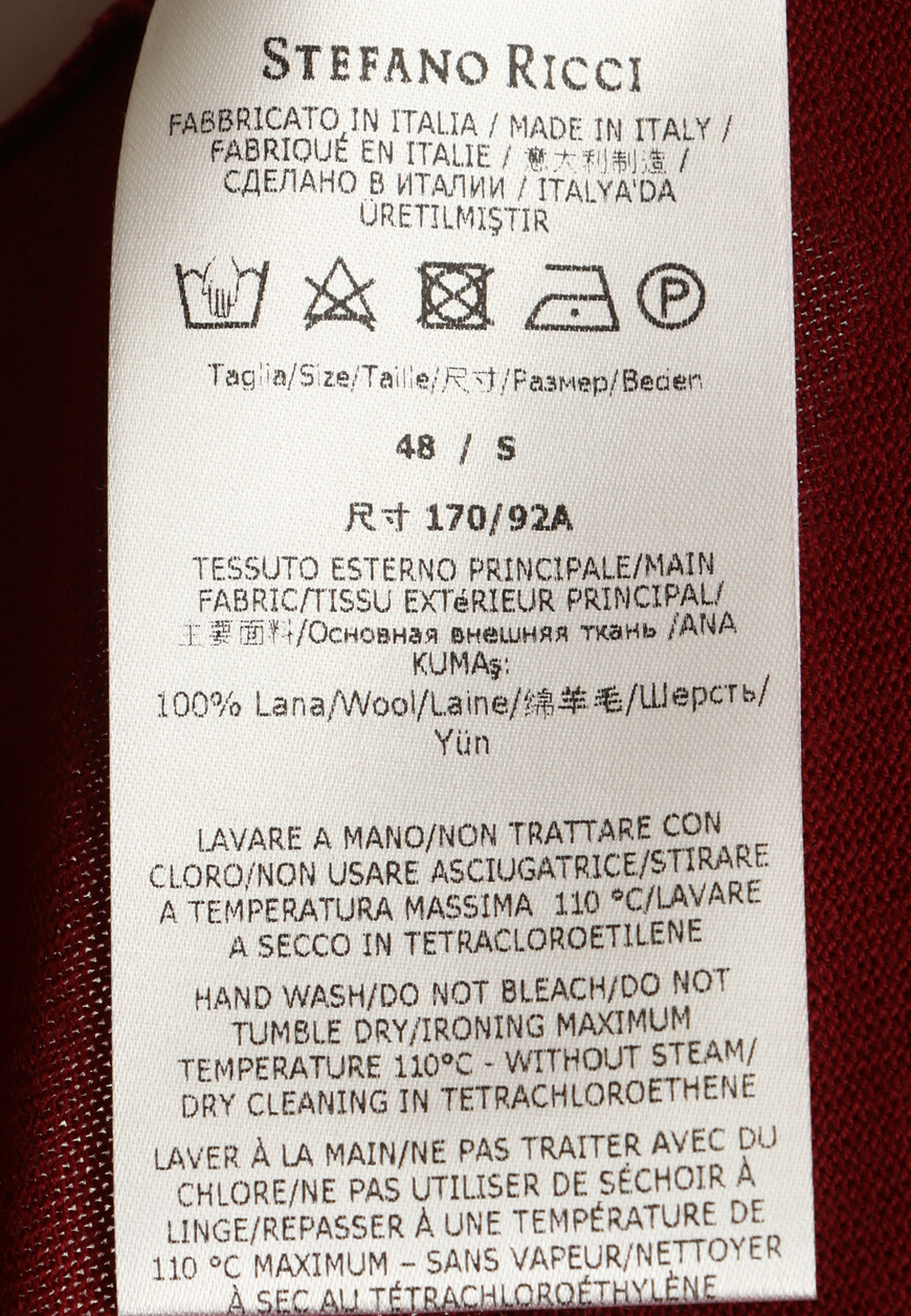 

Водолазка Stefano Ricci, Бордовый