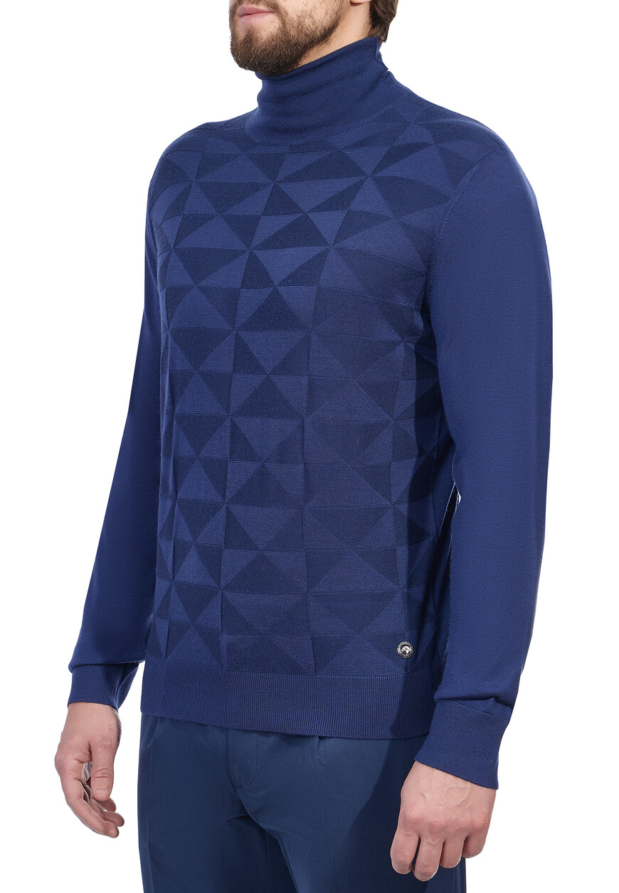 комбинированная водолазка из кашемира и шелка  K606176D01 по низкой цене