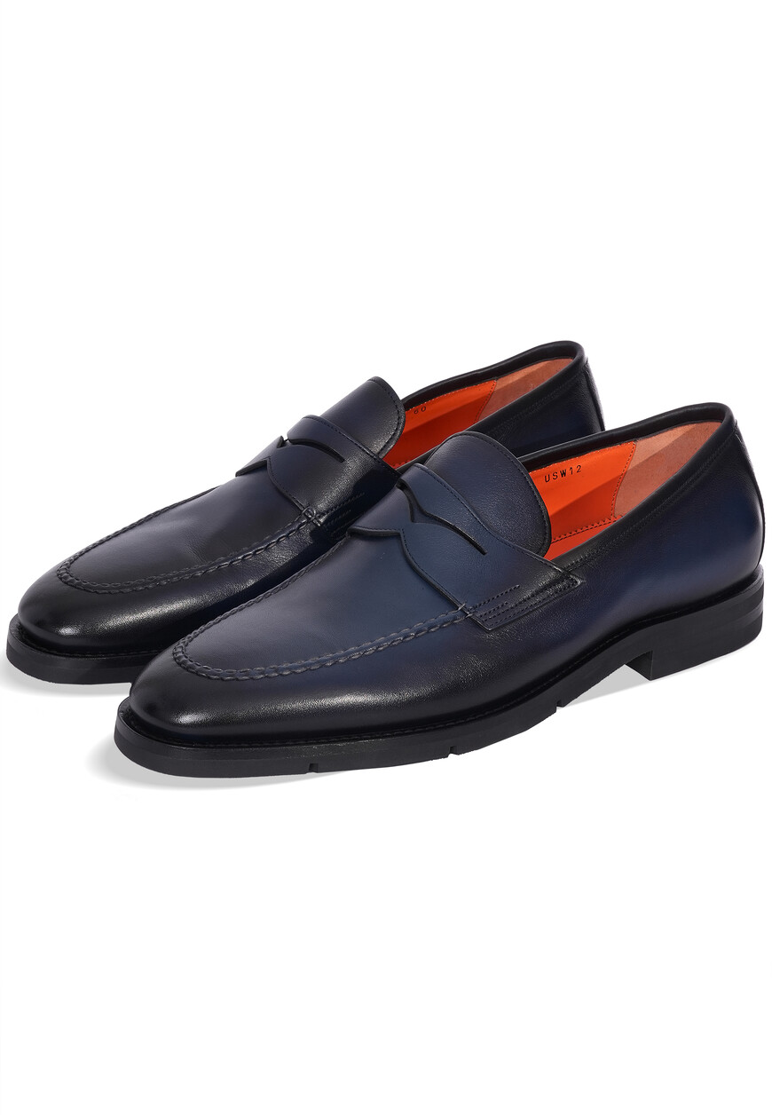 

Лоферы Santoni, Синий
