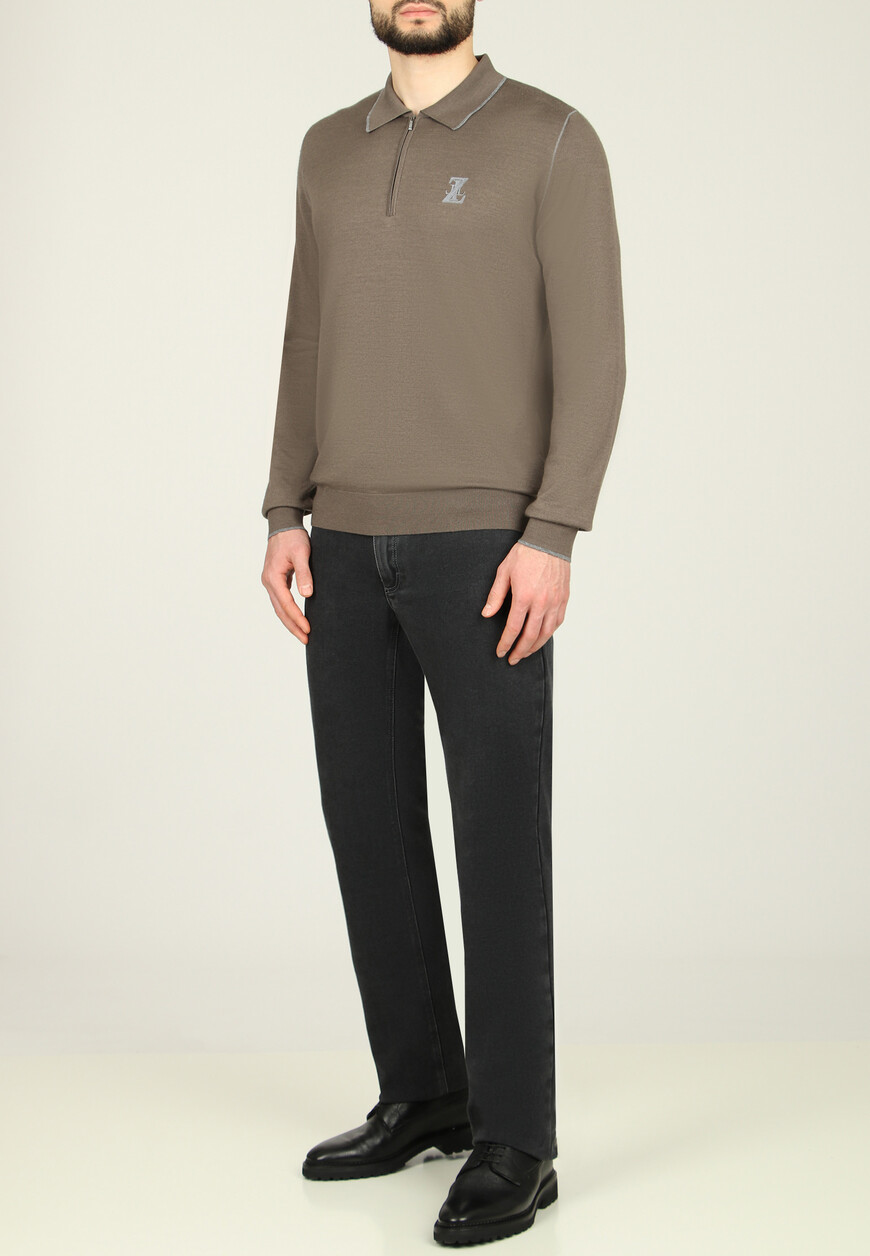 поло длинный рукав  MBY-PZ042-MELA1/ML01 по акции