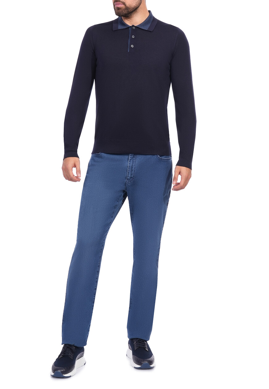 поло длинный рукав  KBP001M0330VBJ000 по акции