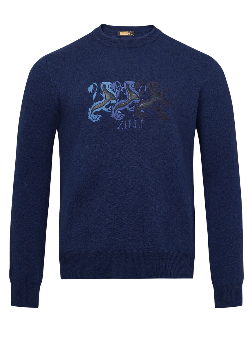 

Свитер Round Neck Zilli, Синий