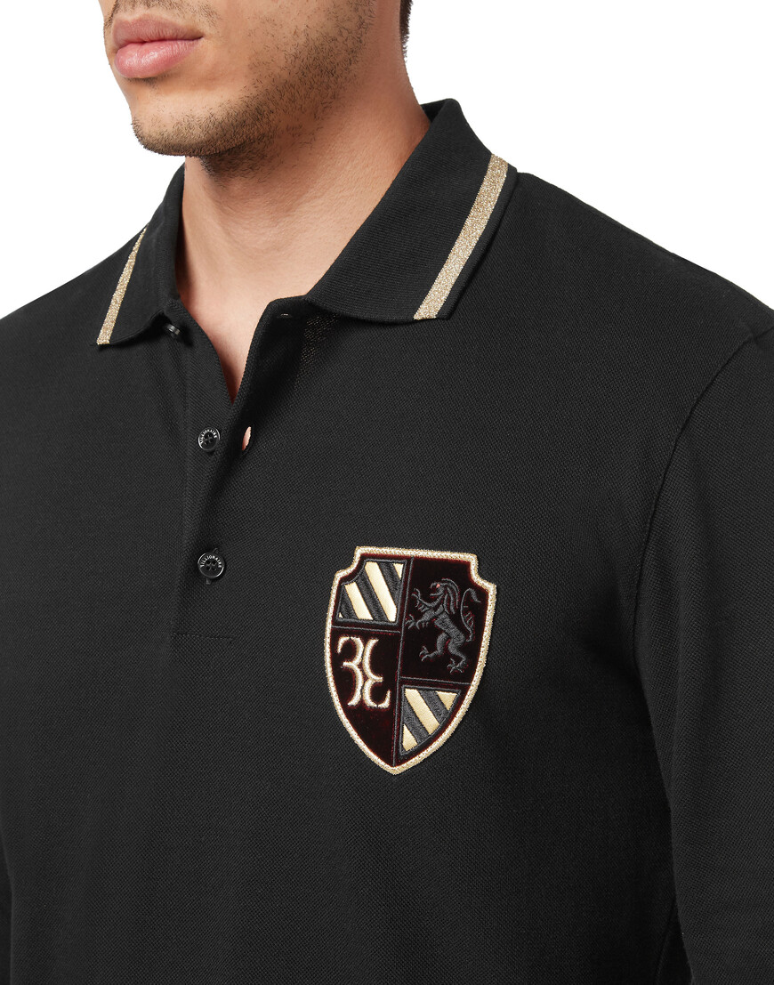 поло с длинным рукавом  OABC-MTK5795-BTE004N_02 по низкой цене