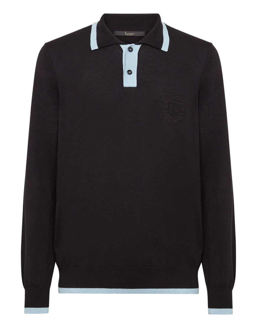 поло с длинным рукавом  IACC-MKK0225-BKN001N_02 по акции