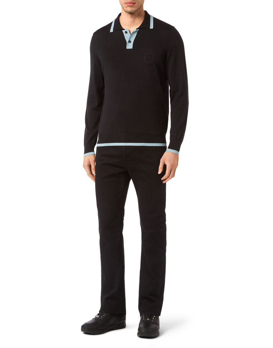 поло с длинным рукавом  IACC-MKK0225-BKN001N_02 купить с доставкой