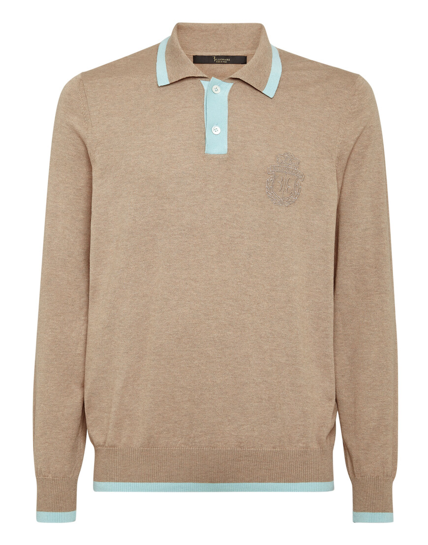 поло с длинным рукавом  IACC-MKK0225-BKN001N_0622 по акции