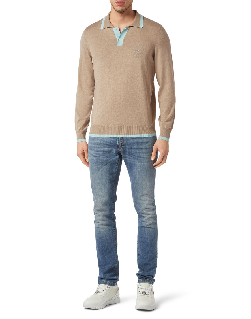 поло с длинным рукавом  IACC-MKK0225-BKN001N_0622 купить с доставкой