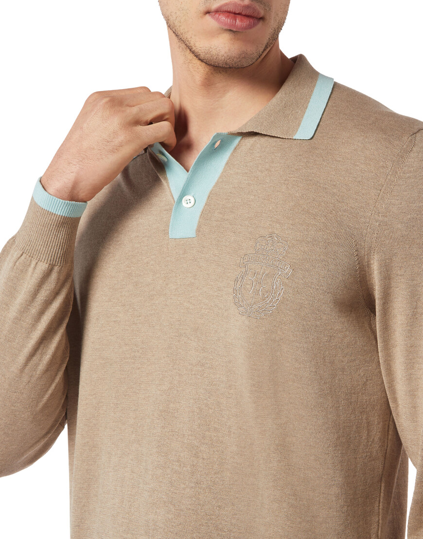 поло с длинным рукавом  IACC-MKK0225-BKN001N_0622 по низкой цене