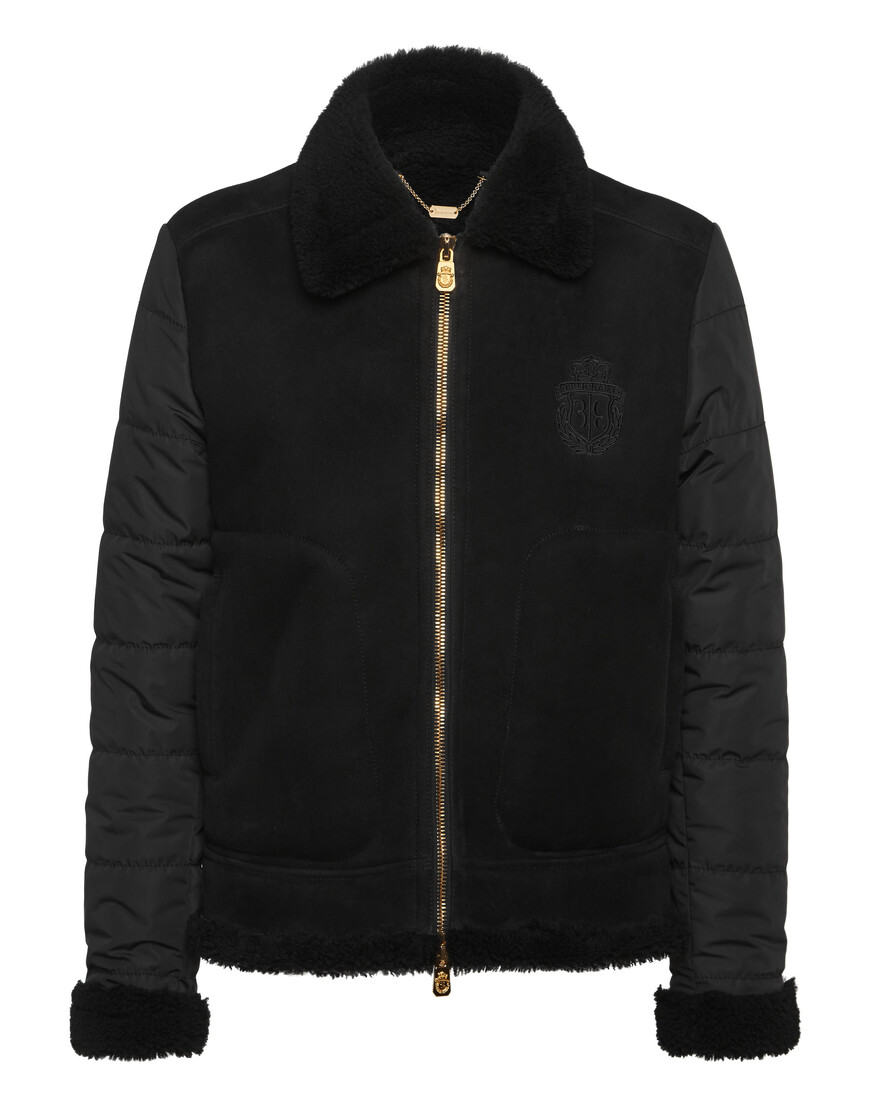 кожаная куртка  от бренда billionaire вид слева