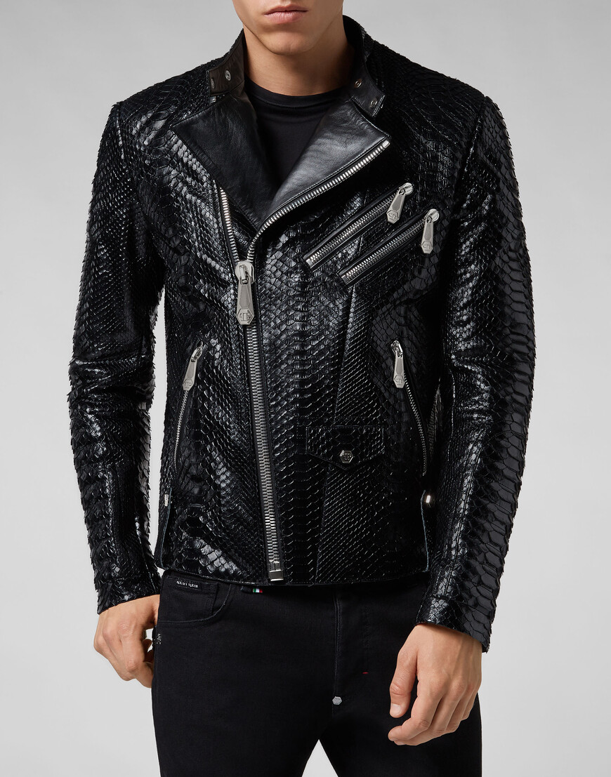 

Кожаная Куртка Philipp Plein, Черный
