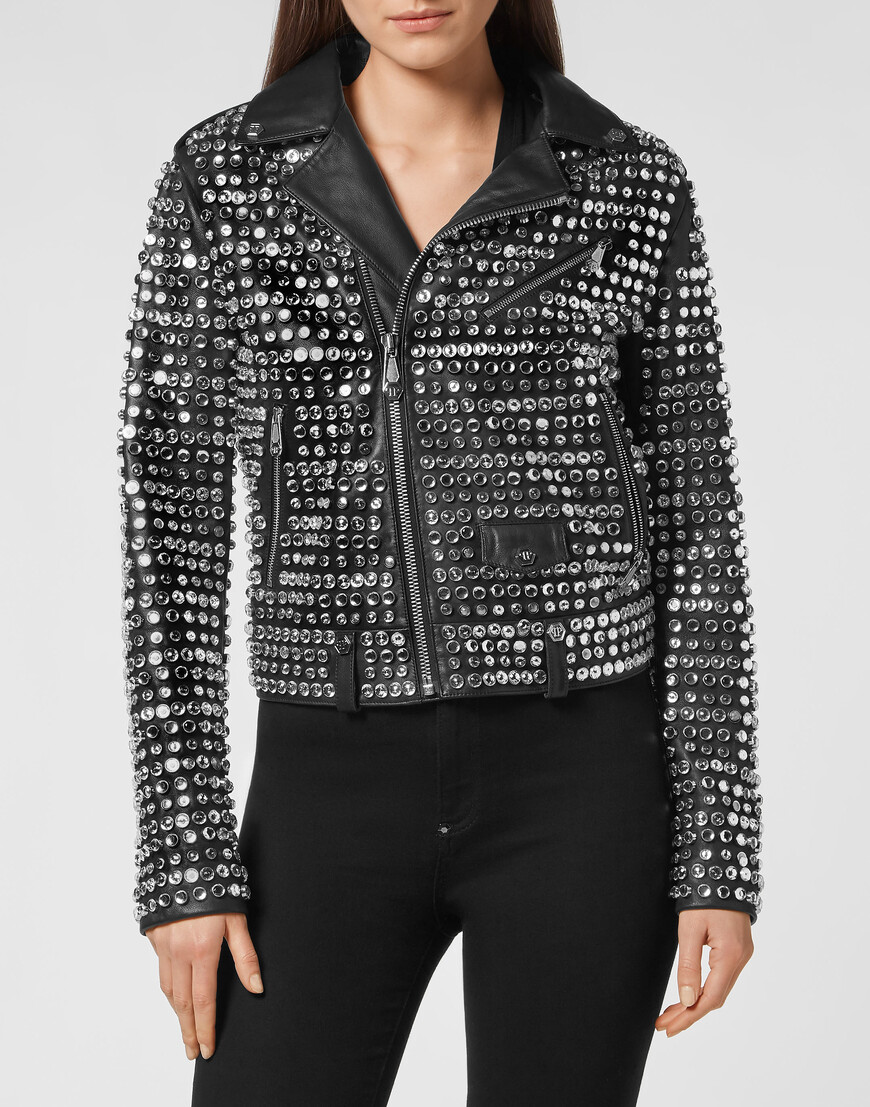 

Кожаная Куртка Philipp Plein, Черный
