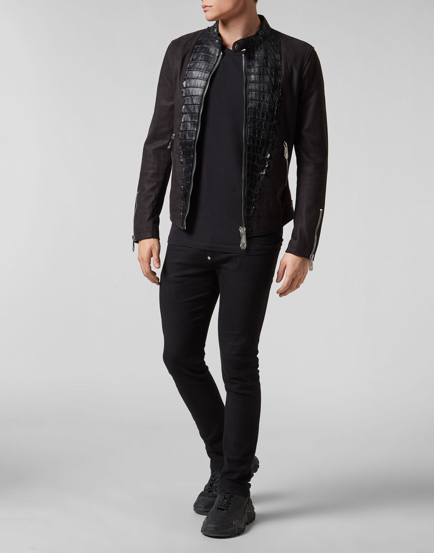 

Кожаная Куртка Philipp Plein, Черный