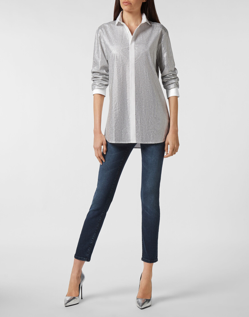 рубашка классическая  P19C-MRP0962-PTE012N_70 со скидкой