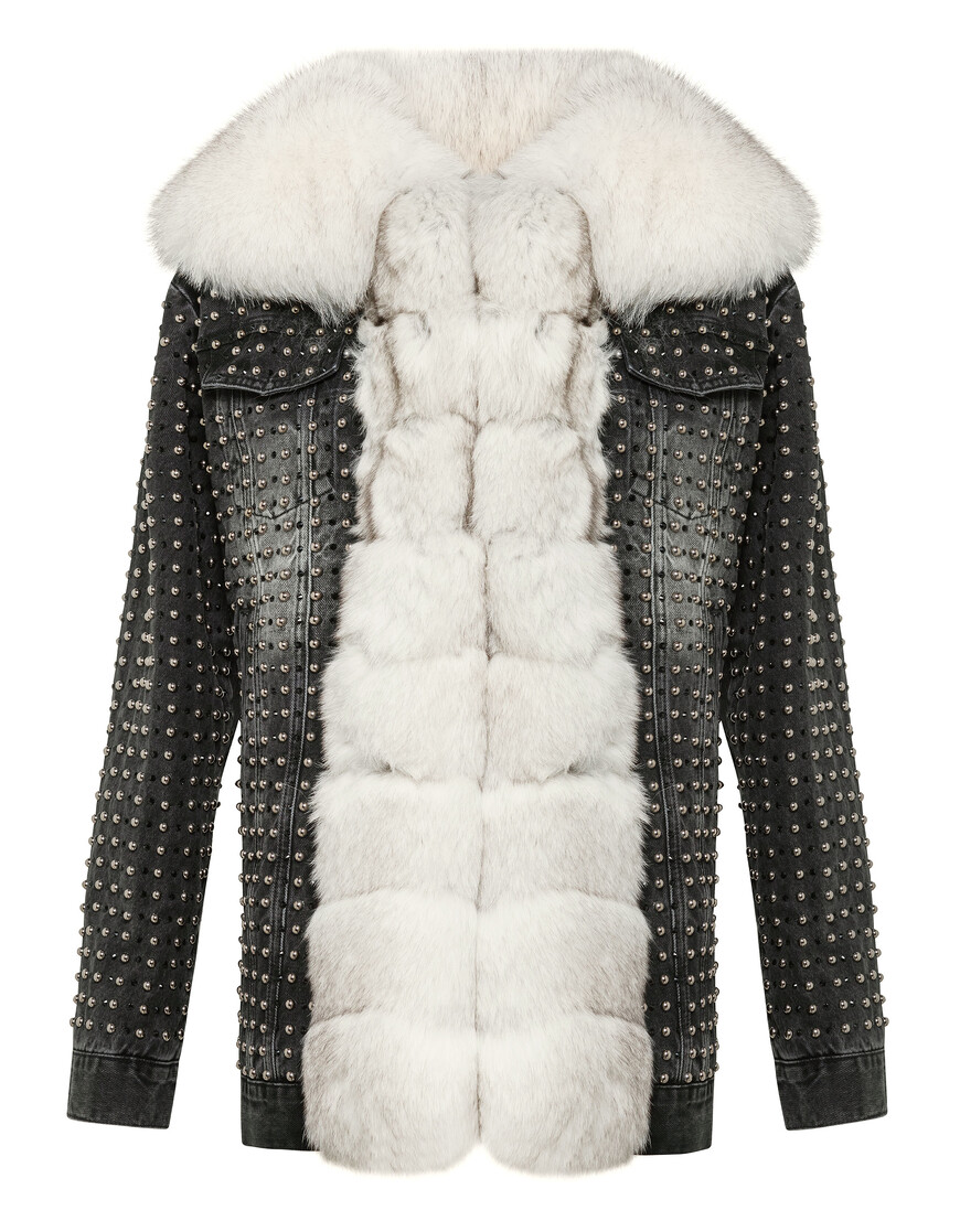 джинсовая куртка philipp plein от известного бренда по акции