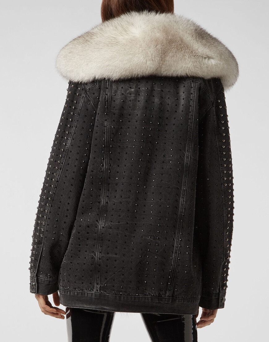 джинсовая куртка philipp plein - качественный продукт купить с доставкой