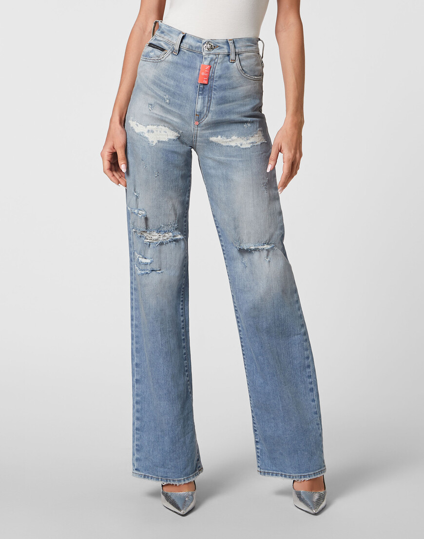 

Широкие Джинсы Philipp Plein, Голубой