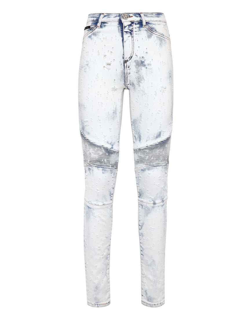 джинсы с высокой посадкой  FABC-WDT2153-PDE004N_02GD по акции