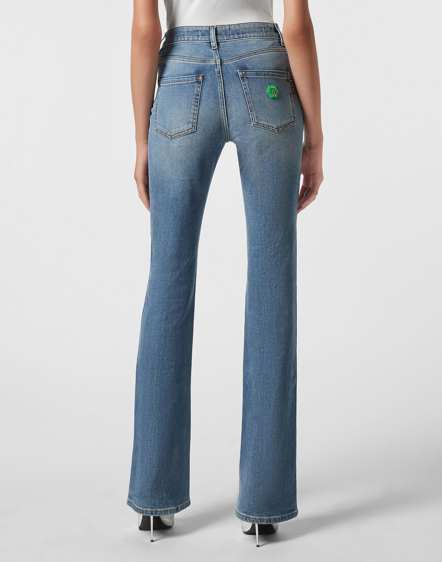 джинсы с высокой посадкой  FABC-WDT2174-PDE004N_05GD купить с доставкой