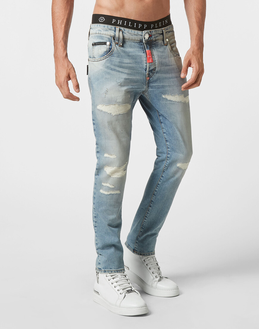 

Скинни Philipp Plein, Голубой