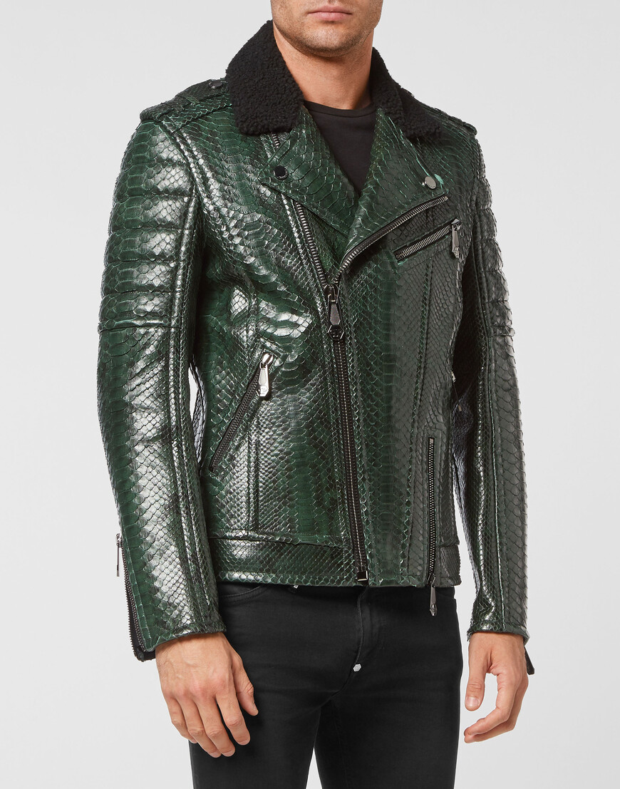

Кожаная Куртка Philipp Plein, Зеленый