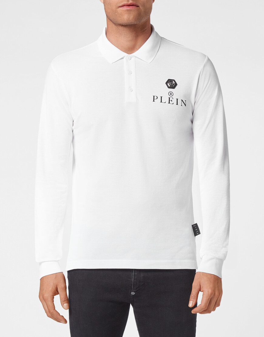 

Поло С Длинным Рукавом Philipp Plein, Белый