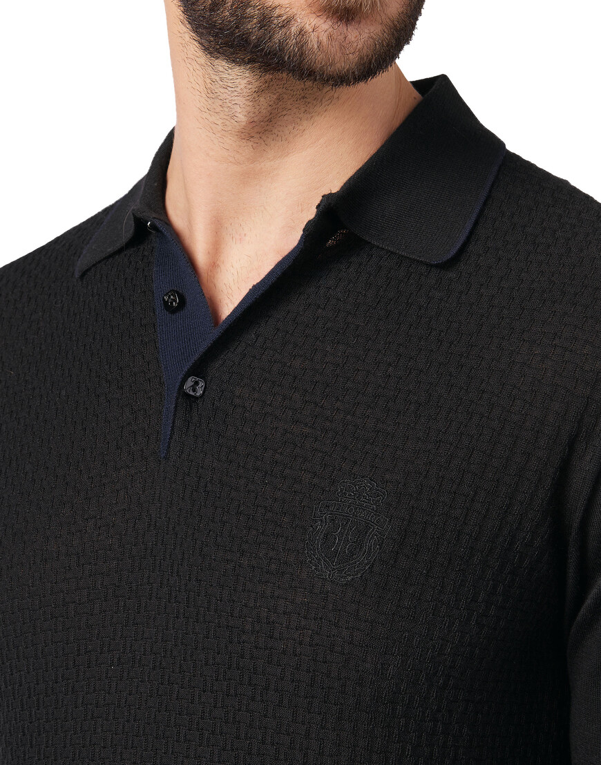 поло с длинным рукавом  W19C-MKK0132-BKN001N_02 по низкой цене