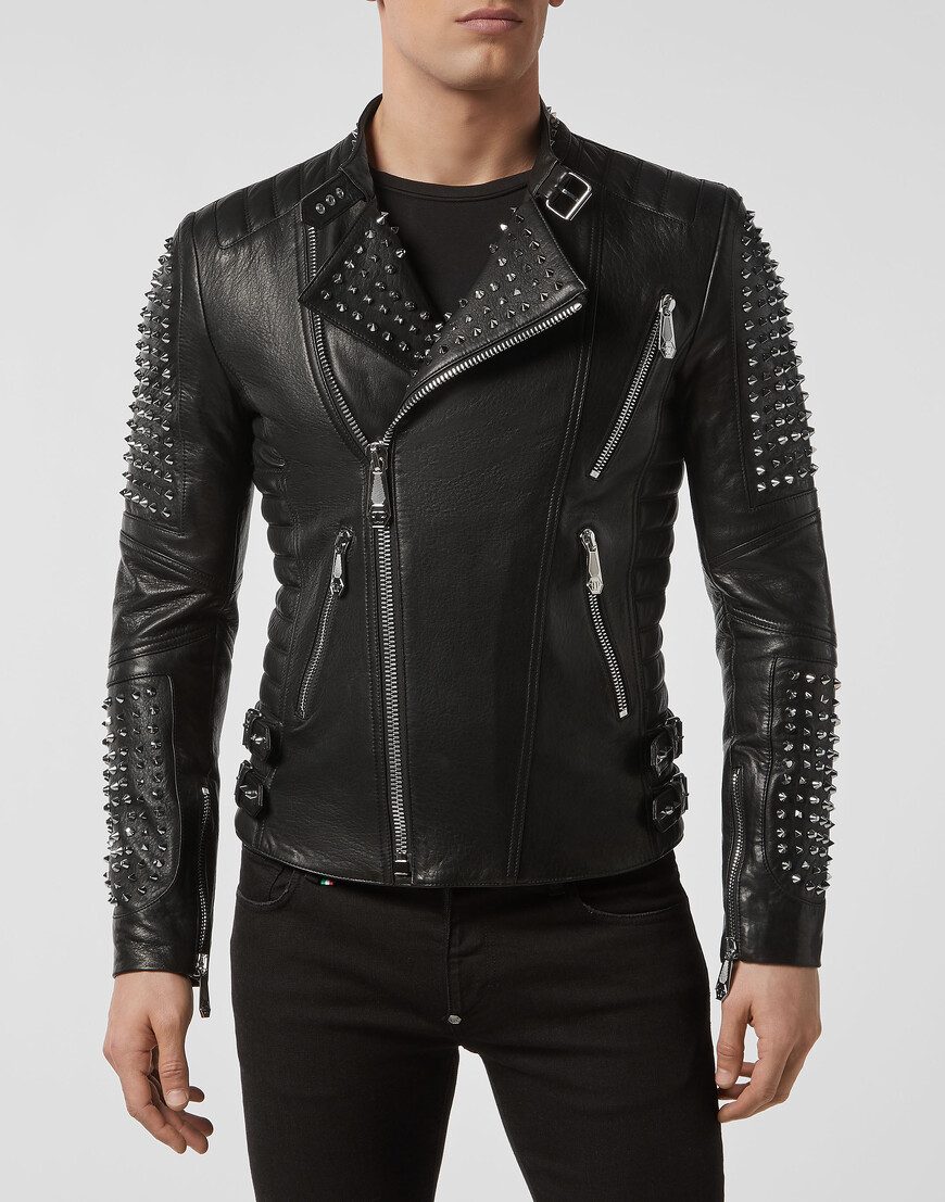 

Кожаная Куртка Philipp Plein, Черный
