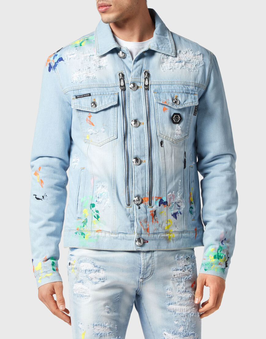 

Джинсовая Куртка Philipp Plein, Голубой