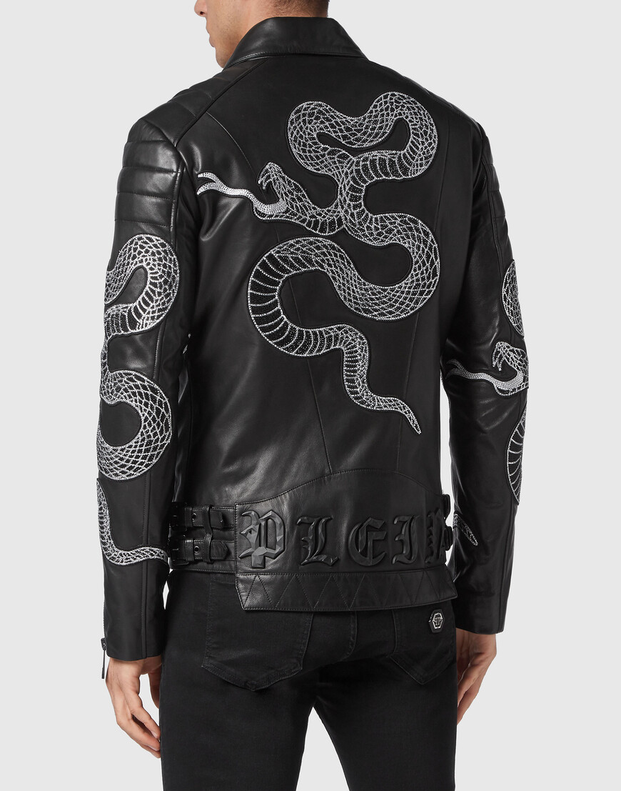 

Кожаная Куртка Philipp Plein, Черный